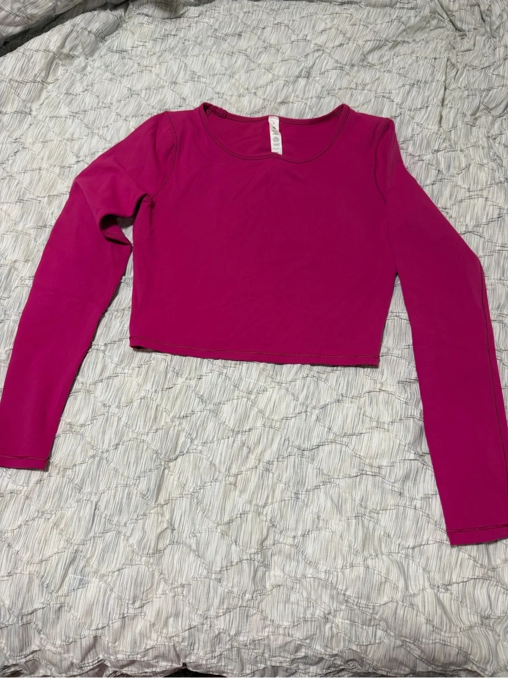 Lululemon Wunder Train Long Sleeve Cropped Shirt